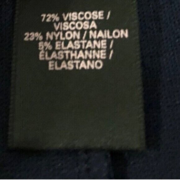 Brand New Victoria’s Secret Moda Intl’ Navy Blue Ponte Knit & Mesh Peplum Dress - Picture 11 of 13